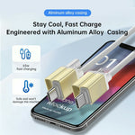 NCC 2m 4 in 1 Universal Charging Cable Braided Aluminum Alloy 65W PD Fast Charge Data Transfer Cord for iPhone iPad Android