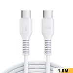 JOYROOM S-A9U 1m USB-C til USB-C Kabel PD 60W Hurtigopladning Nylonflettet Datakabel til Telefoner Tablets Laptops