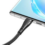 MCDODO til iPhone 15-serien Flettet nylon 0,2M USB-C til USB-C Hurtigopladningskabel til Samsung Huawei Xiaomi