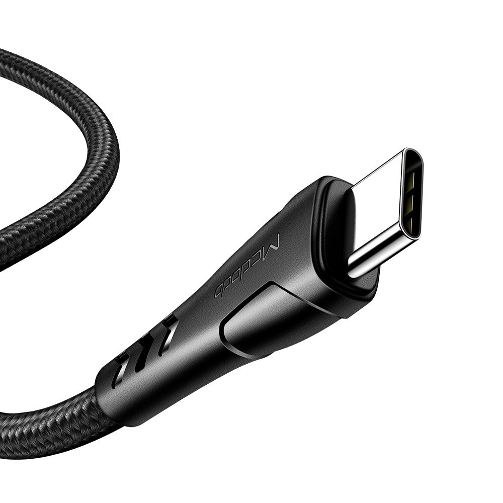 MCDODO til iPhone 15-serien Flettet nylon 0,2M USB-C til USB-C Hurtigopladningskabel til Samsung Huawei Xiaomi