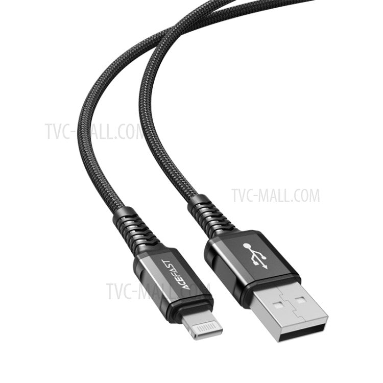 ACEFAST C1-02 MFI USB-A to Lightning Charging Cable Aluminum Alloy Nylon Braided Data Cable Cord 1.2m