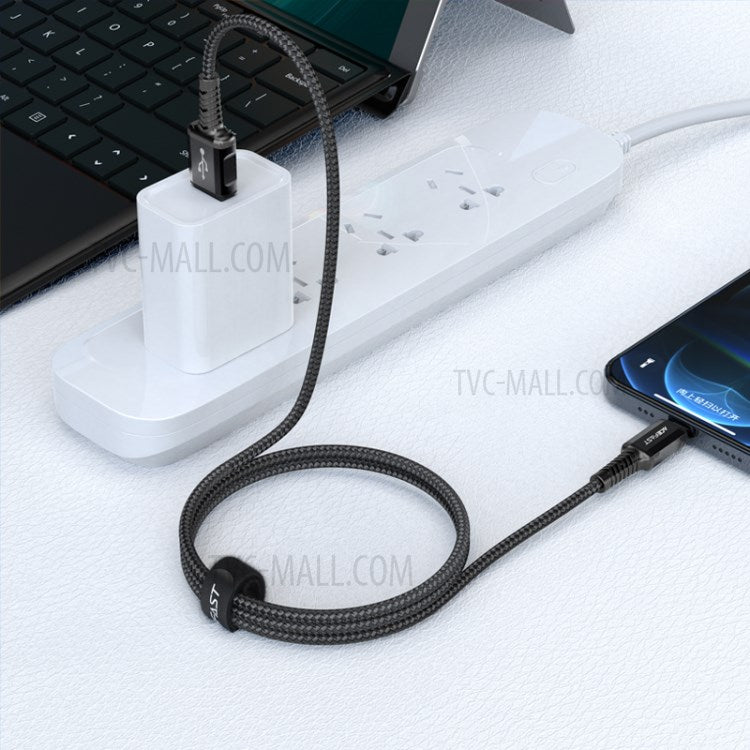 ACEFAST C1-02 MFI USB-A to Lightning Charging Cable Aluminum Alloy Nylon Braided Data Cable Cord 1.2m