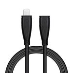 PQ105 1m USB3.1 Type-C Han til Hun 10Gbps Højhastighedsdatakabel Gen2 4K Projektionsskærm PD100W 5A Hurtigopladningskabel