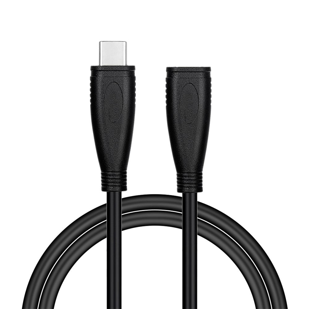 PQ105 1m USB3.1 Type-C Han til Hun 10Gbps Højhastighedsdatakabel Gen2 4K Projektionsskærm PD100W 5A Hurtigopladningskabel