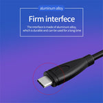 PQ105 1m USB3.1 Type-C Han til Hun 10Gbps Højhastighedsdatakabel Gen2 4K Projektionsskærm PD100W 5A Hurtigopladningskabel