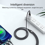 For iPhone 15 Series 2m 4-in-1 66W 6A 4-Output Fast Charging Charging Cable USB to 8Pin+Micro USB+Dual Type-C Braided Cable Adapter