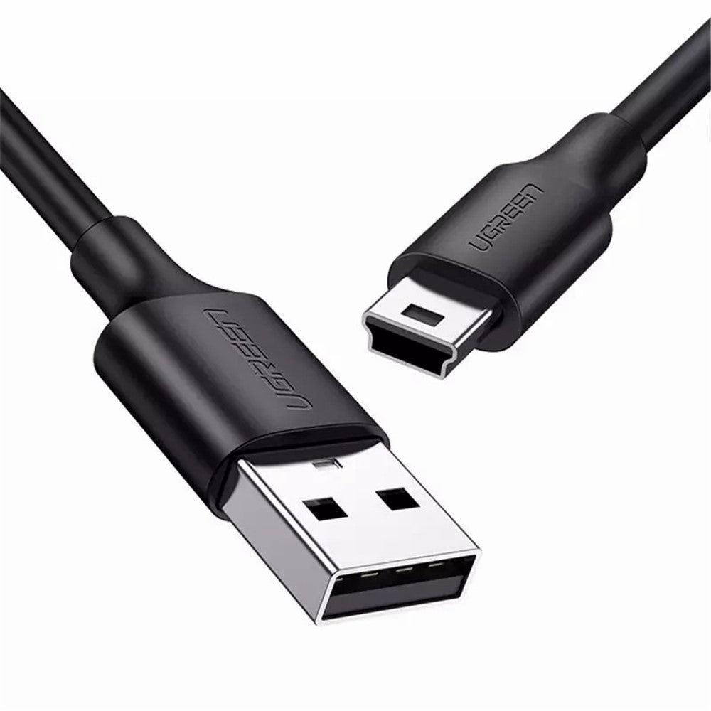 UGREEN 10355 1m USB-A-hane till 5-stifts mini-USB-hane laddningskabel 480 Mbps datakabel för digitalkameror / MP3 / MP4 / bil-DVR
