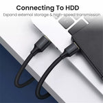 UGREEN 10355 1m USB-A-hane till 5-stifts mini-USB-hane laddningskabel 480 Mbps datakabel för digitalkameror / MP3 / MP4 / bil-DVR
