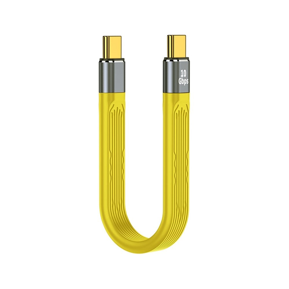 For iPhone 15 Series PD 100W Fast Charging 10Gbps Type-C to Type-C FPC Soft Data Cable, Cable Length: 13.8cm