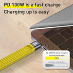 For iPhone 15 Series PD 100W Fast Charging 10Gbps Type-C to Type-C FPC Soft Data Cable, Cable Length: 13.8cm