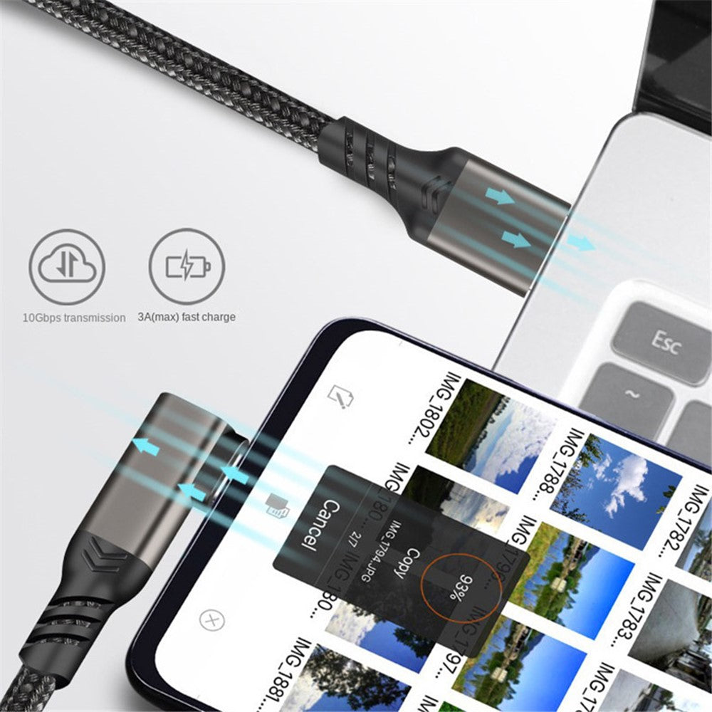 Til Oculus Quest 1 / 2 VR-headset Link-kabel 1,5m USB3.2 Gen2 3A Hurtigopladningskabel USB-A til USB-C 10Gbps Datakabel