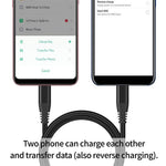 For iPhone 15 Series 3m Type-C to Type-C PD 60W Charging Cable Nylon Braided USB2.0 Data Cable for Cell Phones, Tablets, Laptops