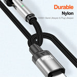 ENKAY 2m 180 Degree Rotation USB-C to Type C / iP 2-in-1 PD 100W / 27W Magnetic Charging Cable
