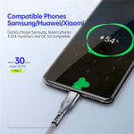DUZZONA A2 for iPhone 16-15 Series 2m PD 65W USB-C to USB-C Fast Charging Cable Nylon Braided Data Cord