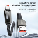 MCDODO CA-4980 MDD Rhythm Series til iPhone 15-serien 1,2 m PD 100W USB til Type-C datakabel med 9-niveaus lysdisplay