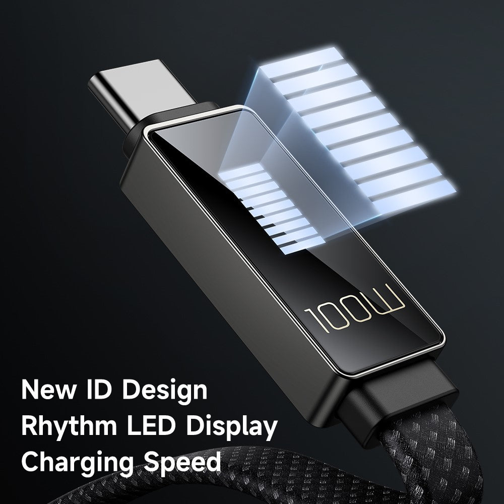 MCDODO CA-4980 MDD Rhythm Series til iPhone 15-serien 1,2 m PD 100W USB til Type-C datakabel med 9-niveaus lysdisplay