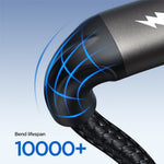 JOYROOM SA25-AM3 1.2m Light-Speed Series 3A USB-A to Micro Fast Charging Data Cable Nylon Braided Cord