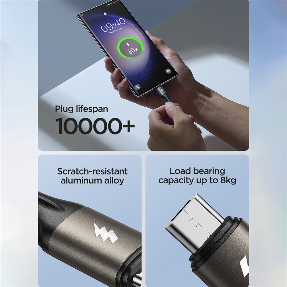 JOYROOM SA25-AM3 1.2m Light-Speed Series 3A USB-A to Micro Fast Charging Data Cable Nylon Braided Cord