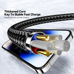 ESSAGER 2m Digital Display 7A Fast Charging Cable USB-A to Type-C 480Mbps Data Cable