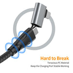 ENKAY 1m 4 in 1 USB / Type-C to iP / Type-C Nylon Charge Cable with E-Marker Chip PD 100W Fast Charging Cable