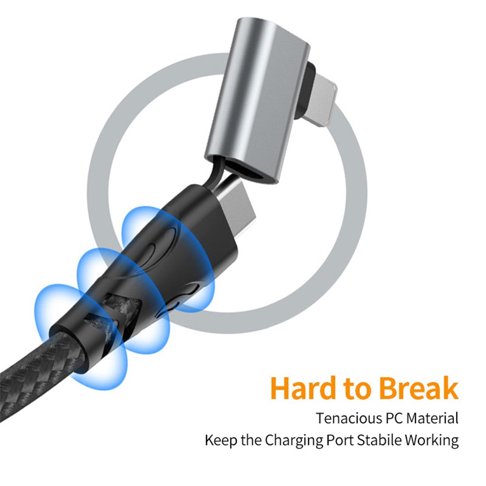 ENKAY 1m 4 in 1 USB / Type-C to iP / Type-C Nylon Charge Cable with E-Marker Chip PD 100W Fast Charging Cable