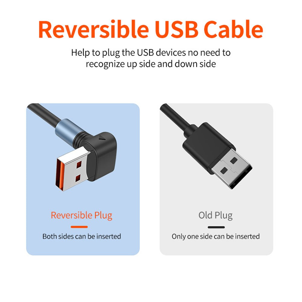 ENKAY 1.5m USB to Type-C / iP /  Micro USB TPU Spring Cable 66W Fast Charging Cable with Indicator Light