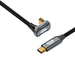 0,5 m USB 3.2 Gen 2 10 Gbps dataoverførselskabel Type-C han til han opladnings-/lydkabel