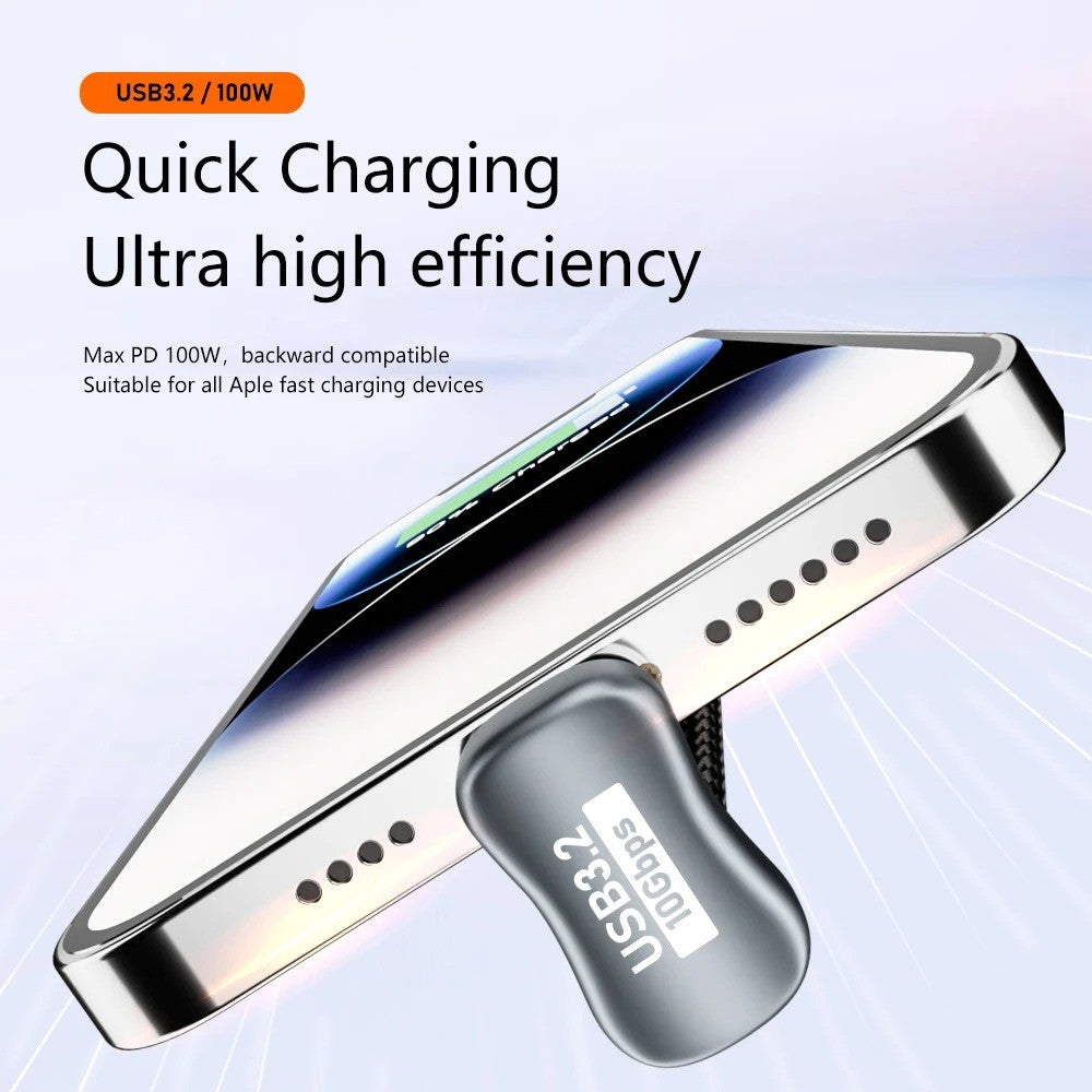 0,5 m USB 3.2 Gen 2 10 Gbps dataoverførselskabel Type-C han til han opladnings-/lydkabel
