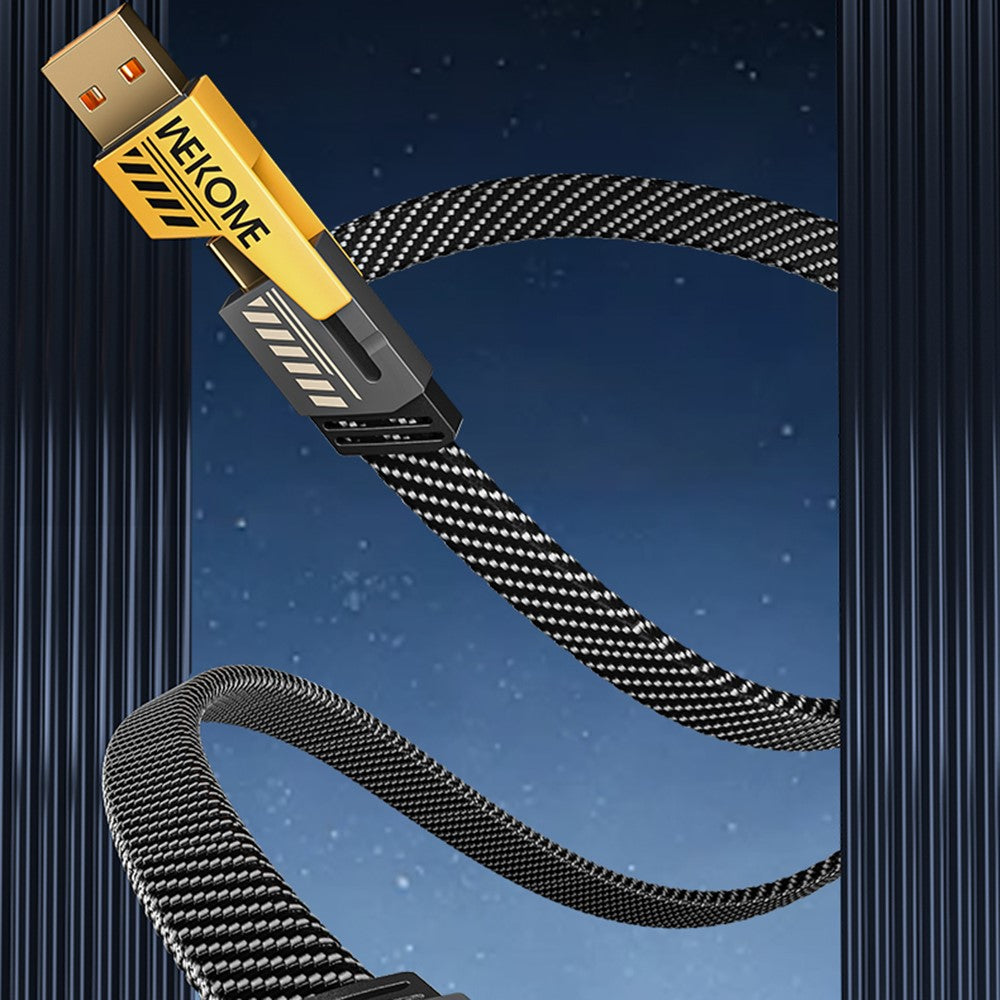 WEKOME WDC-25 4 in 1 1.2m Fast Phone Charger 65W Magnetic Charging Cable for Micro USB / Type C / IP Device