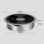 Embedded Desktop Wireless Charger 15W with USB-A and USB-C Charging Port