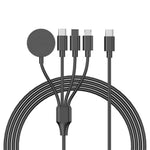 122cm for Apple Watch / Phone Type-C Plug 4-in-1 Charging Cable Watch Wireless Charging Dock, with Decoding Chip