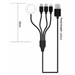 122cm for Apple Watch / Phone Type-C Plug 4-in-1 Charging Cable Watch Wireless Charging Dock, with Decoding Chip