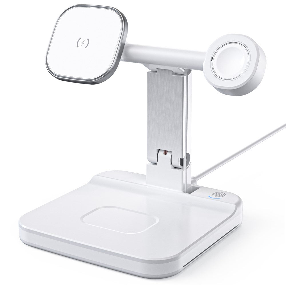 JLM-J5 Multifunctional Adjustable Wireless Charger Desktop Phone Earphone Watch Charger Night Light