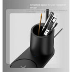HT-513 3-in-1 15W Phone Wireless Charger Pen Holder Eye Protection LED Table Lamp