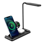 HT-503 Sammenklappelig 15W Trådløs Oplader til Telefon / Ur / Høretelefoner med Berøringsstyret LED Bordlampe