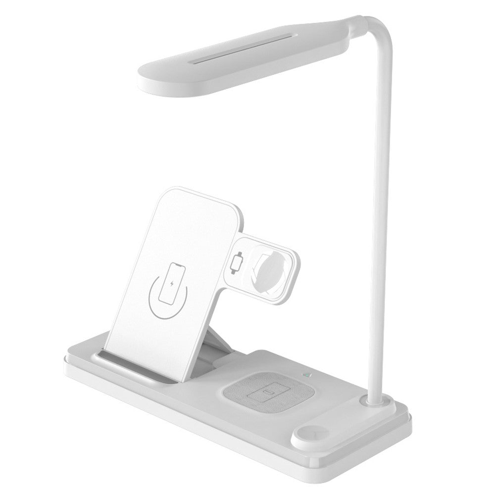 HT-503 Folding 15W Wireless Charger for Phone / Watch / Earbuds with Touch Control LED Table Lamp