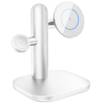 W98 15W trådløs opladerstander med lys til Apple Watch AirPods iPhone