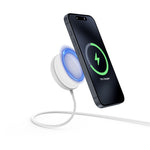 YF-M3C til iPhone 12-16-serien Qi2 15W Magnetisk Trådløs Oplader Aluminiumlegering Opladningsplade med Beslag