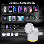 C16 QI2 Charging Stand Night Light Phone Watch Earphone 15W Magnetic Wireless Charger
