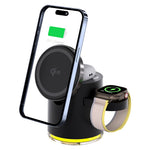 C16 QI2 Charging Stand Night Light Phone Watch Earphone 15W Magnetic Wireless Charger