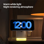 C16 QI2 Charging Stand Night Light Phone Watch Earphone 15W Magnetic Wireless Charger