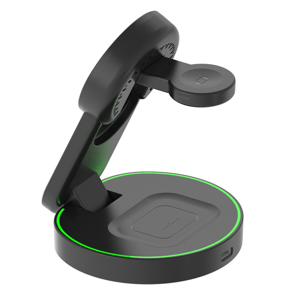 L9 15W Magnetic Wireless Charger Folding Charging Station for Apple Devices