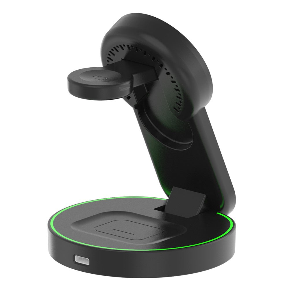 L9 15W Magnetic Wireless Charger Folding Charging Station for Apple Devices