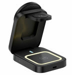 HT-541 Multifunctional Foldable 15W Wireless Phone Charger for Earbuds, Apple Watch Series