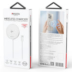 YESIDO DS24 QI2 Rund Magnetisk Trådløs Oplader Telefon Type-C Kabel Opladningsplade