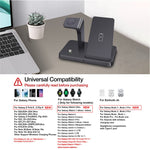 B732 3-in-1 Wireless Charger Phone Earphone Watch Charging Stand