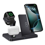 B732 3-in-1 Wireless Charger Phone Earphone Watch Charging Stand