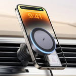 UGREEN 35029 15W Trådløs Magnetisk Biloplader til iPhone 16 - 12 Serie Telefon Opladerholder