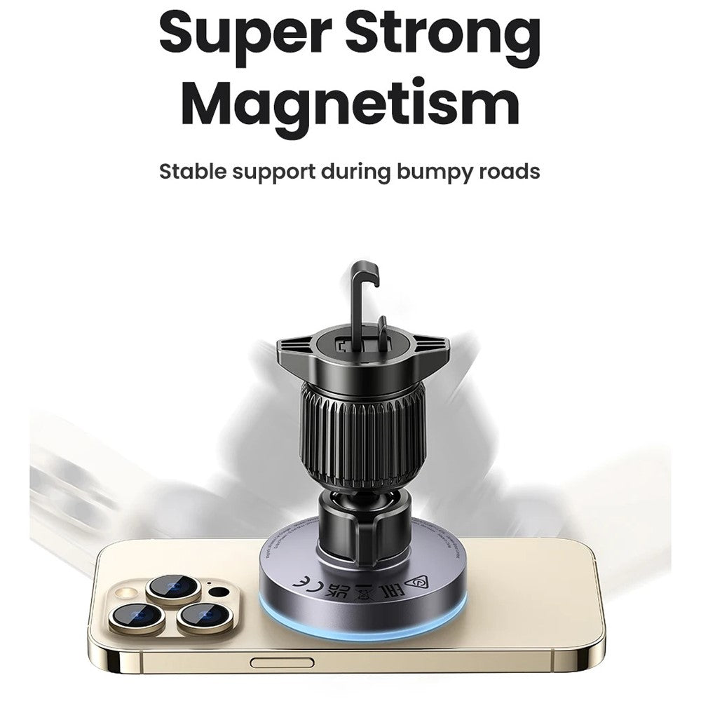 UGREEN 35029 15W Trådløs Magnetisk Biloplader til iPhone 16 - 12 Serie Telefon Opladerholder