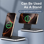 E16 Multifunction Foldable Wireless Charger Dock with Night Light for Mobile Phone / Airpods / Apple Watch